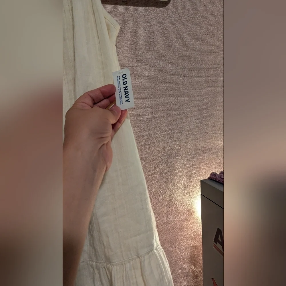 NWT Old Navy Girls Cream a line‎ dress size 8